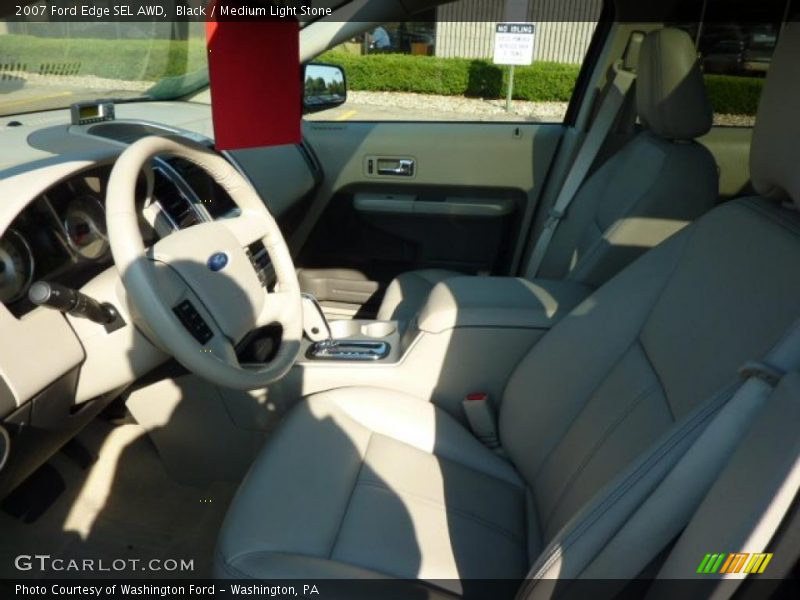 Black / Medium Light Stone 2007 Ford Edge SEL AWD