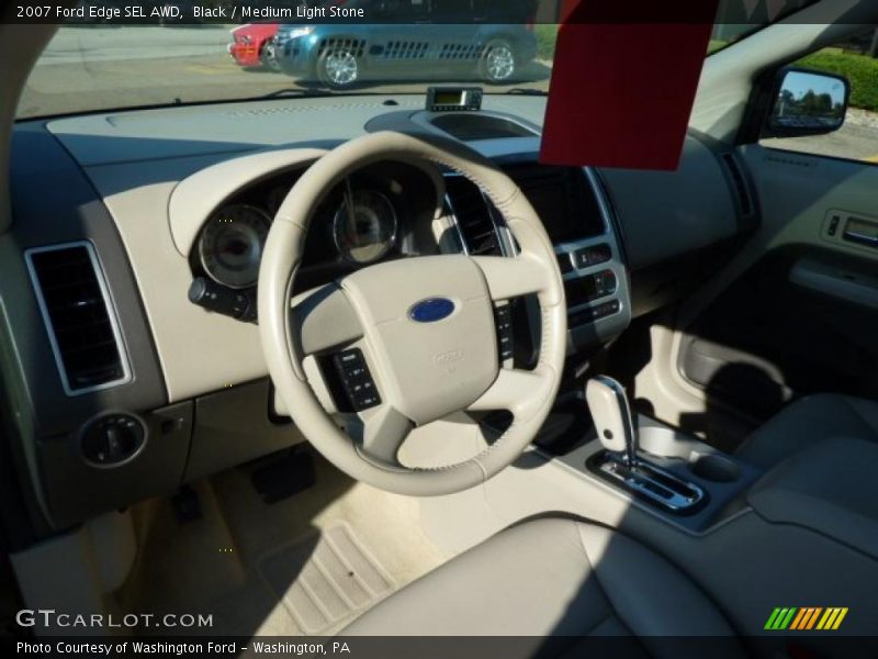 Black / Medium Light Stone 2007 Ford Edge SEL AWD