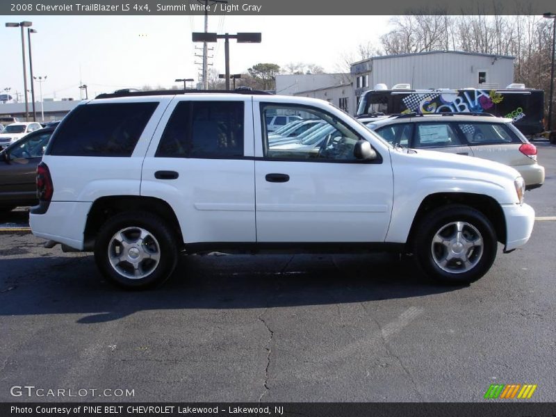 Summit White / Light Gray 2008 Chevrolet TrailBlazer LS 4x4