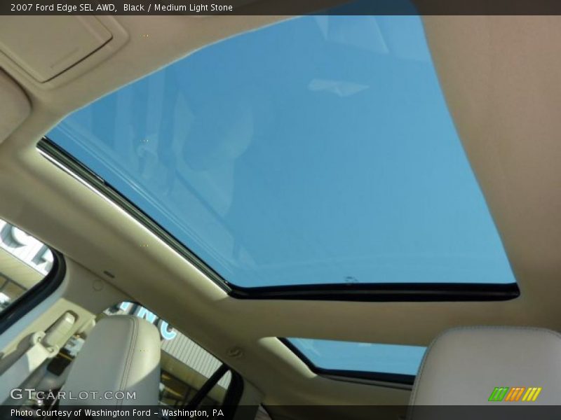 Black / Medium Light Stone 2007 Ford Edge SEL AWD