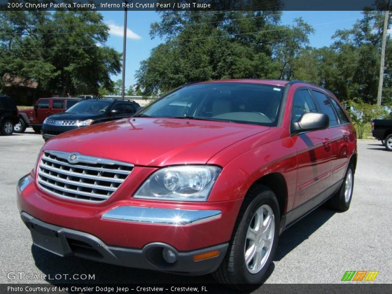 Inferno Red Crystal Pearl / Light Taupe 2006 Chrysler Pacifica Touring