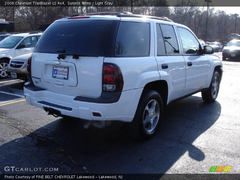 Summit White / Light Gray 2008 Chevrolet TrailBlazer LS 4x4