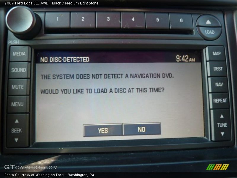 Black / Medium Light Stone 2007 Ford Edge SEL AWD