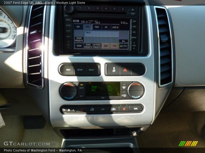 Black / Medium Light Stone 2007 Ford Edge SEL AWD