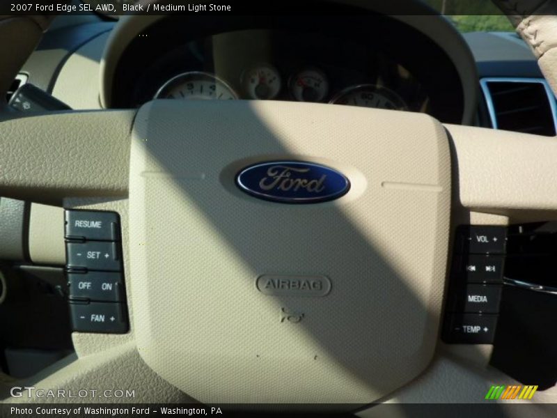 Black / Medium Light Stone 2007 Ford Edge SEL AWD