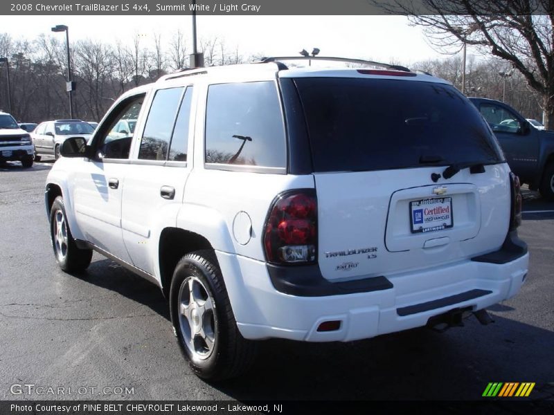 Summit White / Light Gray 2008 Chevrolet TrailBlazer LS 4x4