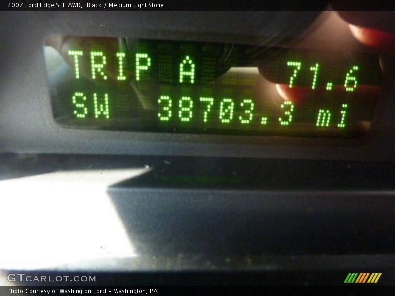 Black / Medium Light Stone 2007 Ford Edge SEL AWD