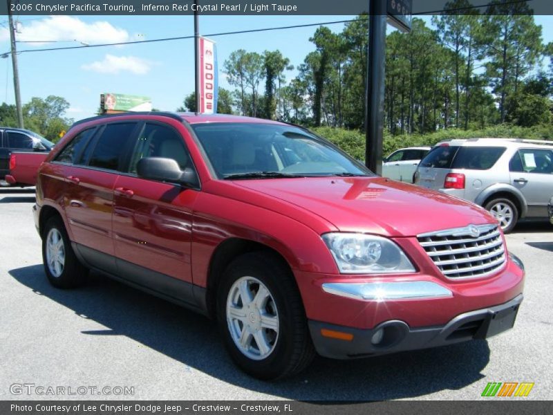 Inferno Red Crystal Pearl / Light Taupe 2006 Chrysler Pacifica Touring