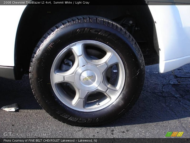 Summit White / Light Gray 2008 Chevrolet TrailBlazer LS 4x4