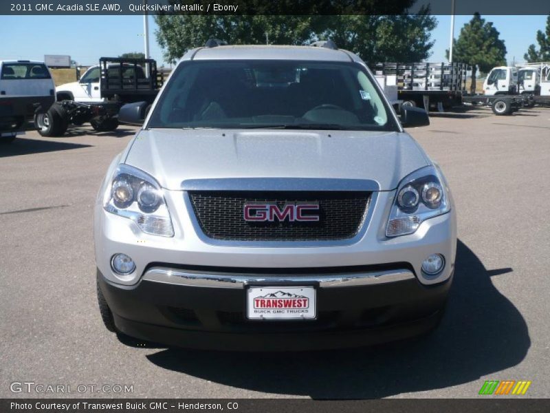 Quicksilver Metallic / Ebony 2011 GMC Acadia SLE AWD