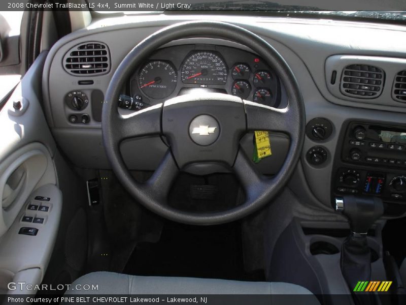 Summit White / Light Gray 2008 Chevrolet TrailBlazer LS 4x4