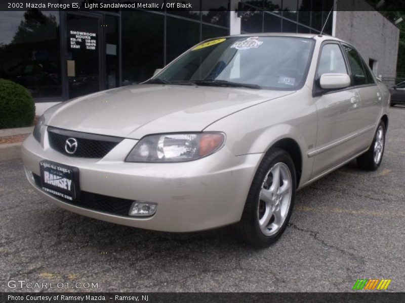 Light Sandalwood Metallic / Off Black 2002 Mazda Protege ES