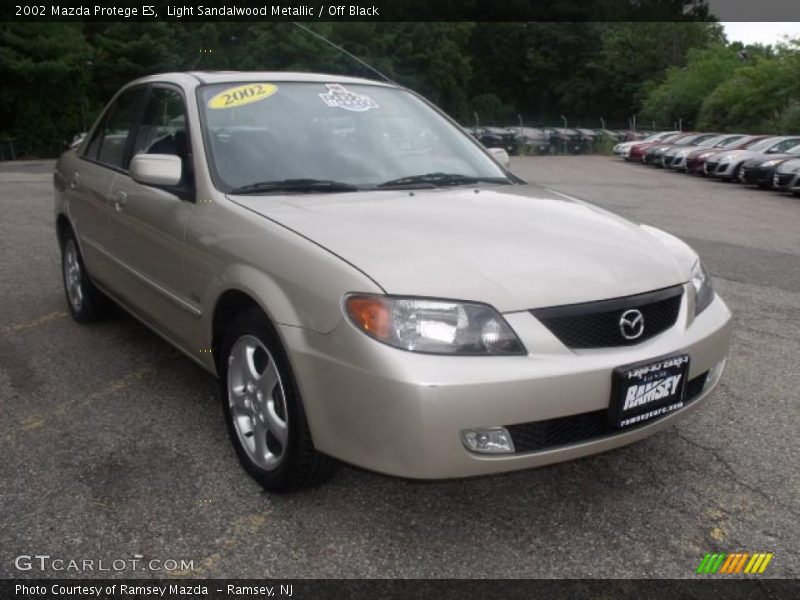 Light Sandalwood Metallic / Off Black 2002 Mazda Protege ES