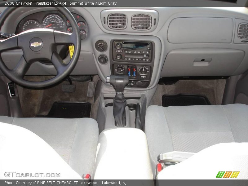Summit White / Light Gray 2008 Chevrolet TrailBlazer LS 4x4