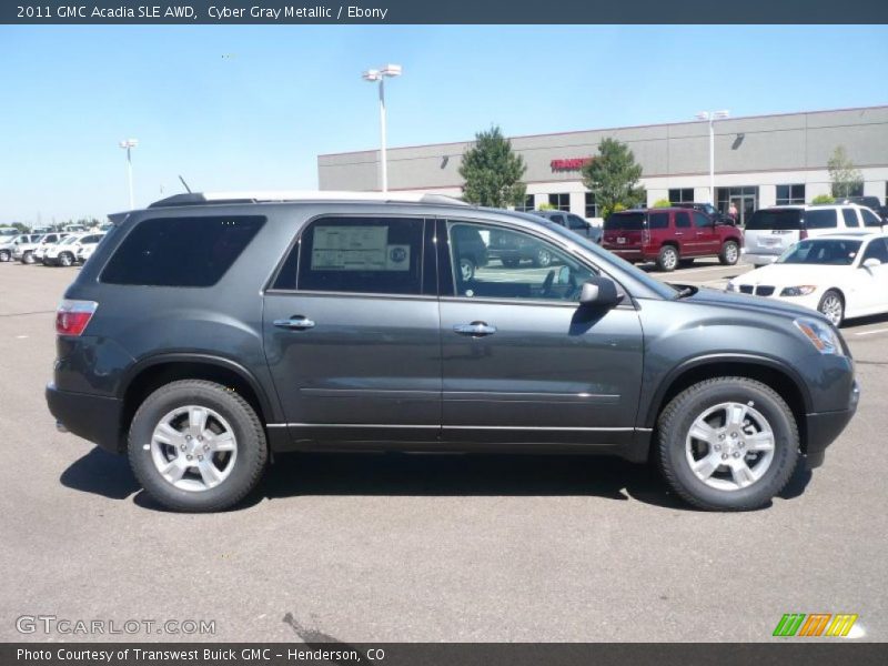 Cyber Gray Metallic / Ebony 2011 GMC Acadia SLE AWD