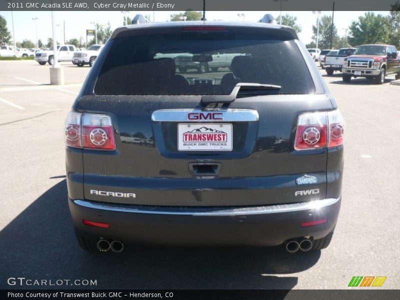 Cyber Gray Metallic / Ebony 2011 GMC Acadia SLE AWD