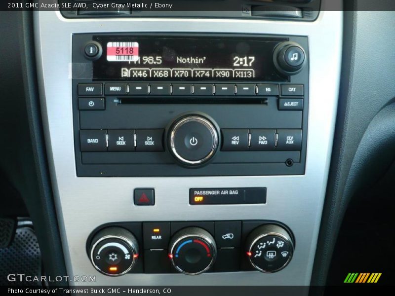 Cyber Gray Metallic / Ebony 2011 GMC Acadia SLE AWD