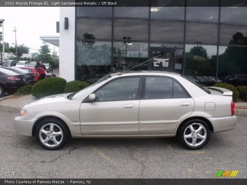 Light Sandalwood Metallic / Off Black 2002 Mazda Protege ES
