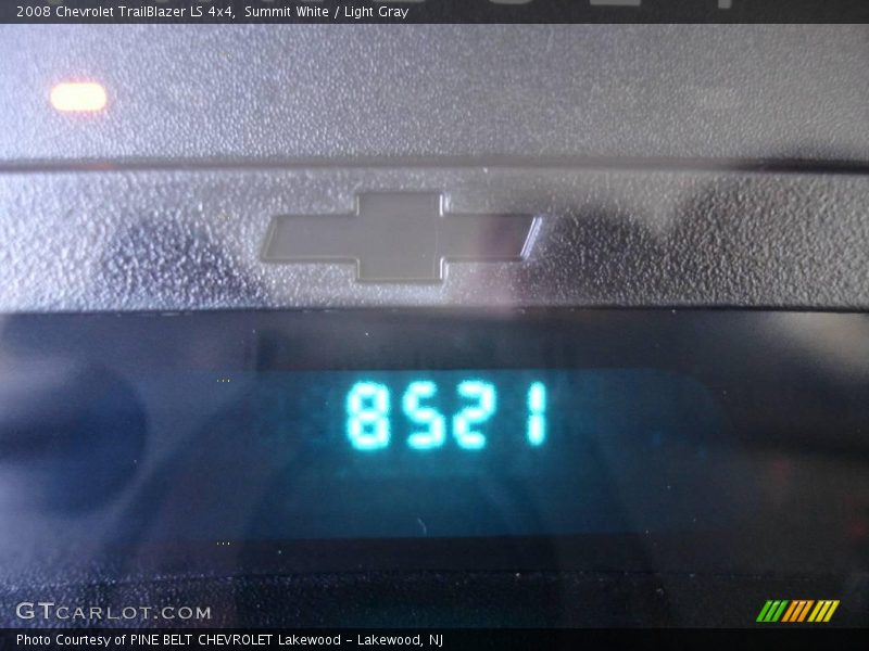 Summit White / Light Gray 2008 Chevrolet TrailBlazer LS 4x4