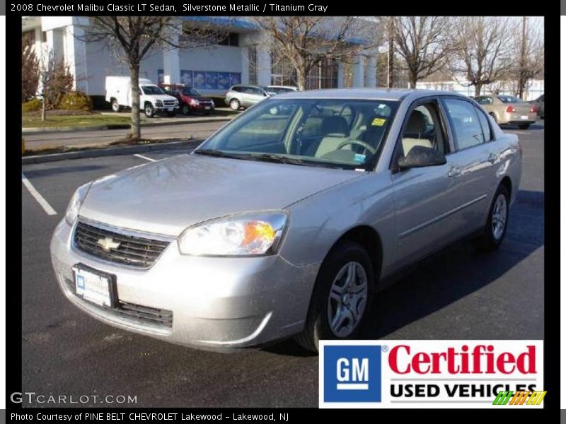Silverstone Metallic / Titanium Gray 2008 Chevrolet Malibu Classic LT Sedan