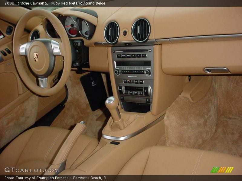 Ruby Red Metallic / Sand Beige 2008 Porsche Cayman S