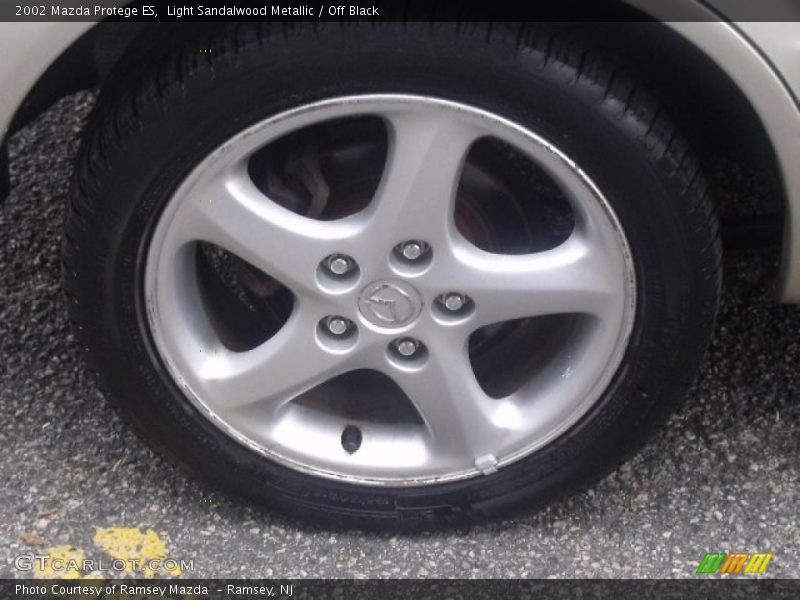 Light Sandalwood Metallic / Off Black 2002 Mazda Protege ES