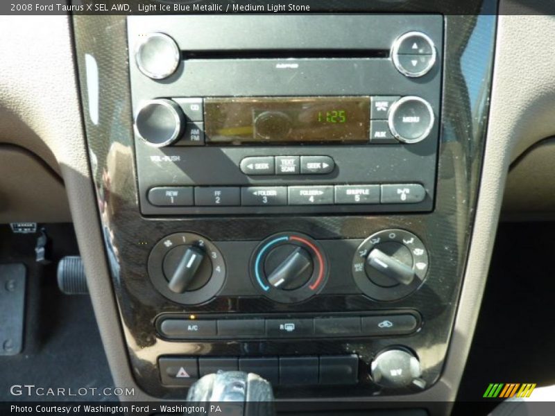Light Ice Blue Metallic / Medium Light Stone 2008 Ford Taurus X SEL AWD