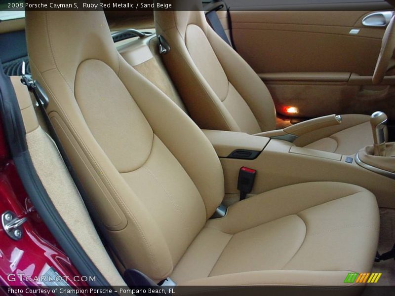 Ruby Red Metallic / Sand Beige 2008 Porsche Cayman S