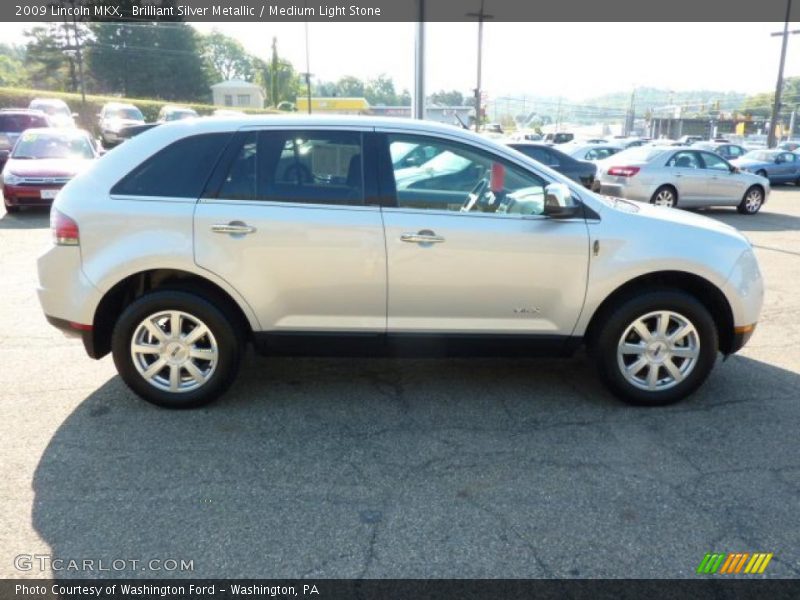 Brilliant Silver Metallic / Medium Light Stone 2009 Lincoln MKX