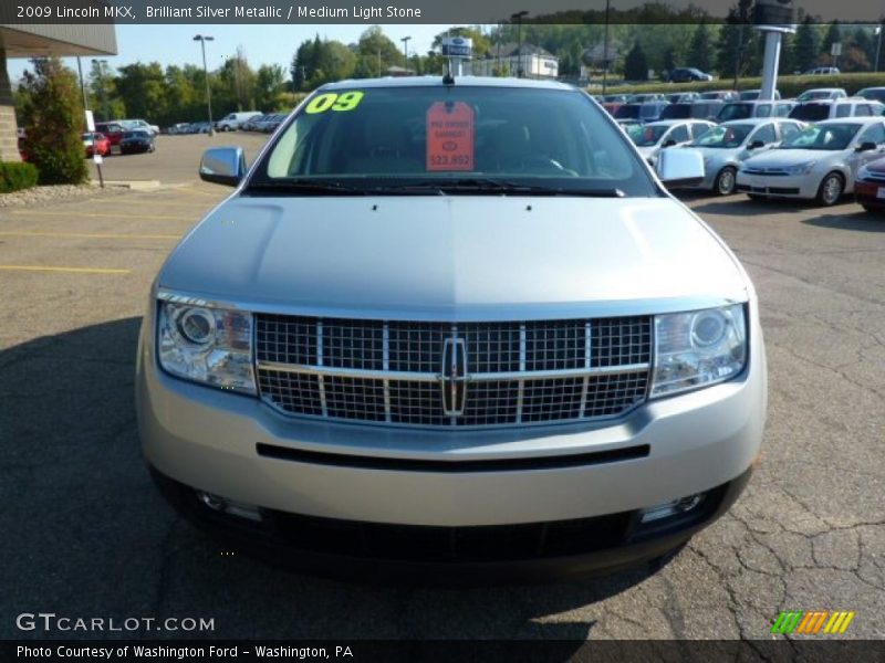 Brilliant Silver Metallic / Medium Light Stone 2009 Lincoln MKX