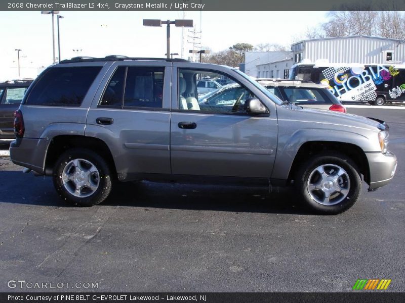 Graystone Metallic / Light Gray 2008 Chevrolet TrailBlazer LS 4x4