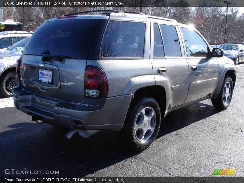Graystone Metallic / Light Gray 2008 Chevrolet TrailBlazer LS 4x4