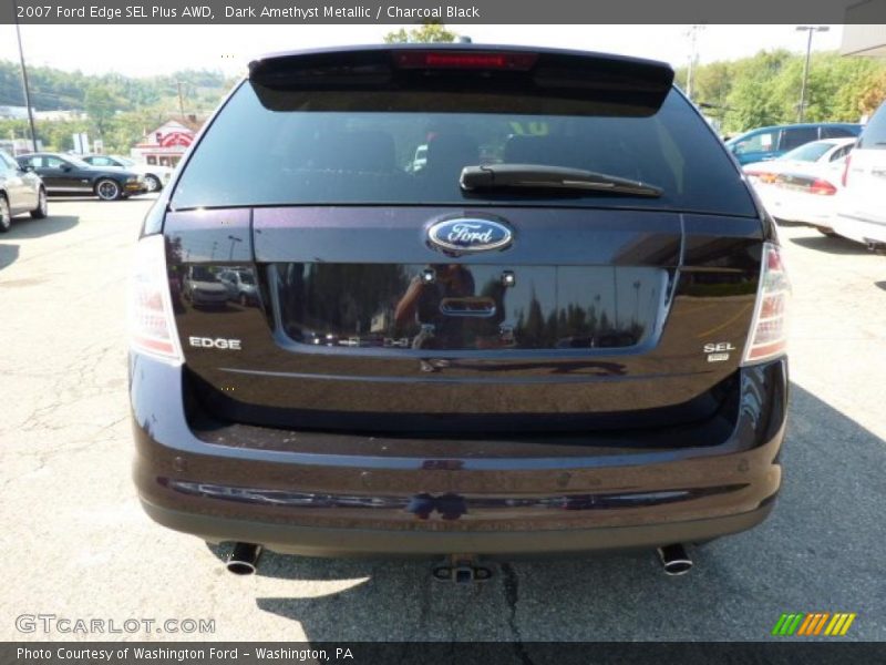 Dark Amethyst Metallic / Charcoal Black 2007 Ford Edge SEL Plus AWD