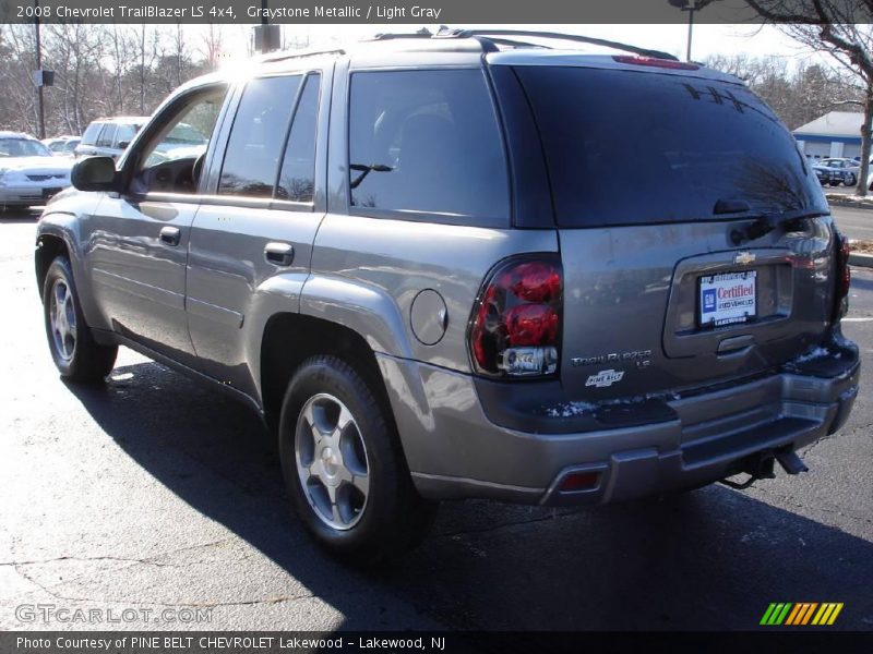 Graystone Metallic / Light Gray 2008 Chevrolet TrailBlazer LS 4x4