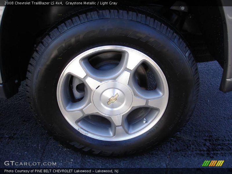 Graystone Metallic / Light Gray 2008 Chevrolet TrailBlazer LS 4x4