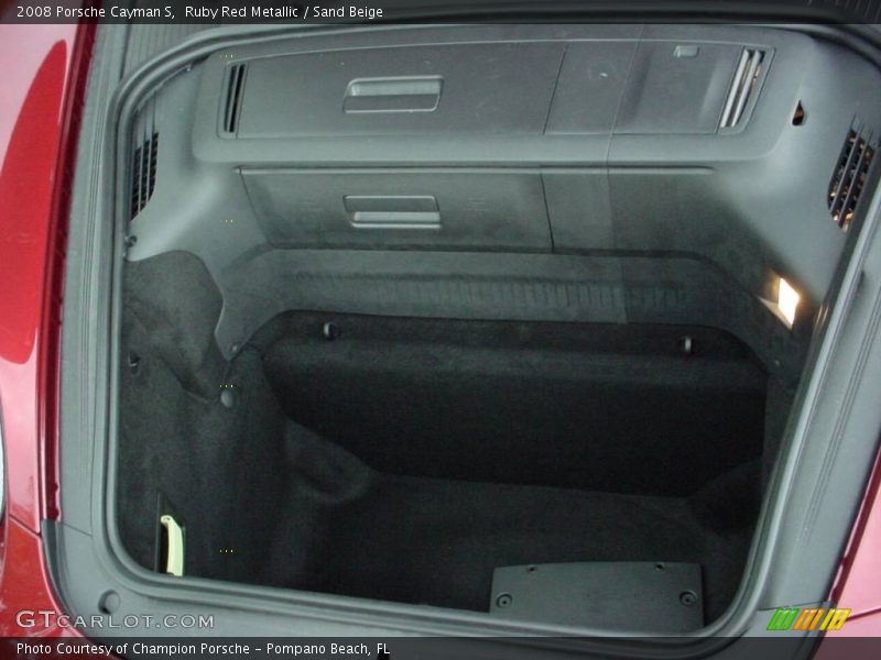 Ruby Red Metallic / Sand Beige 2008 Porsche Cayman S