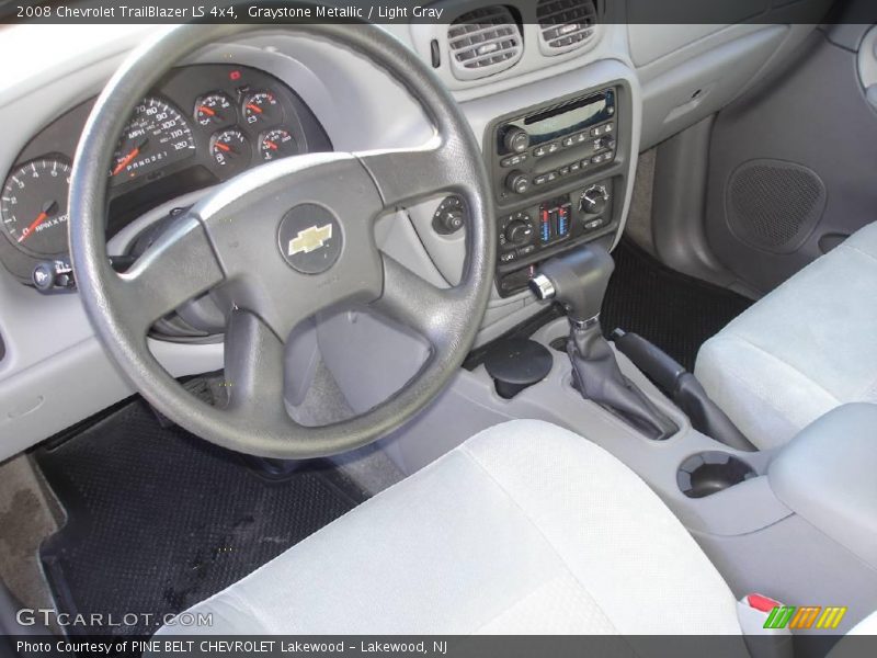 Graystone Metallic / Light Gray 2008 Chevrolet TrailBlazer LS 4x4