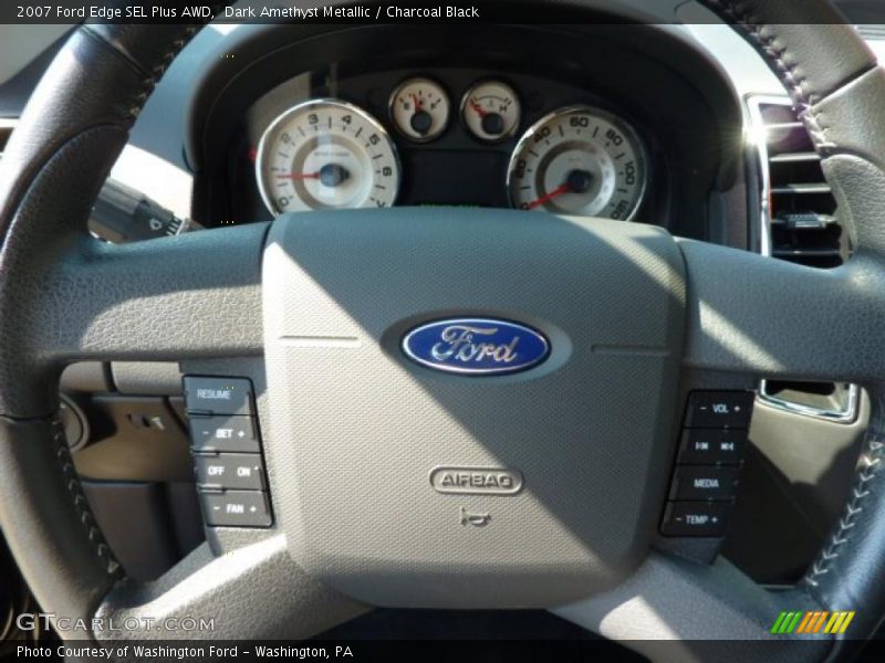 Dark Amethyst Metallic / Charcoal Black 2007 Ford Edge SEL Plus AWD