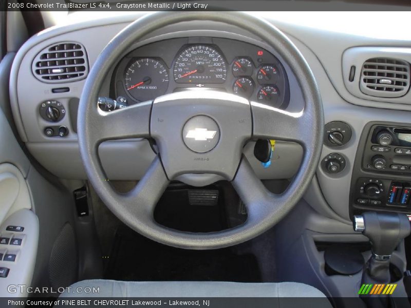 Graystone Metallic / Light Gray 2008 Chevrolet TrailBlazer LS 4x4