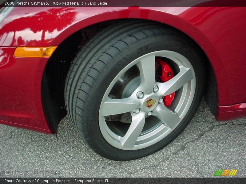 Ruby Red Metallic / Sand Beige 2008 Porsche Cayman S