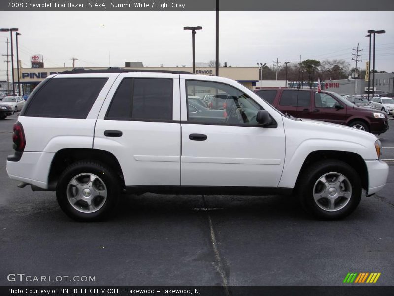 Summit White / Light Gray 2008 Chevrolet TrailBlazer LS 4x4