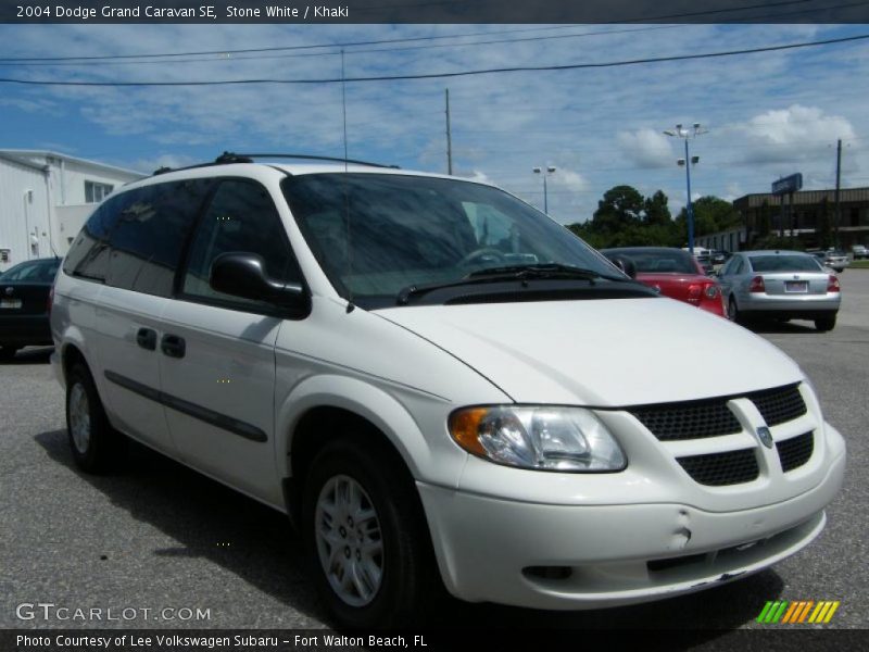 Stone White / Khaki 2004 Dodge Grand Caravan SE