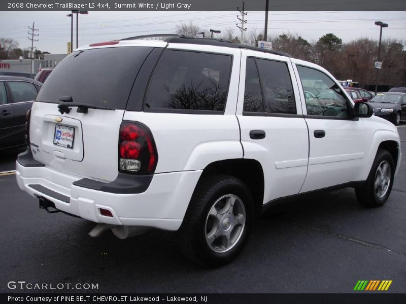 Summit White / Light Gray 2008 Chevrolet TrailBlazer LS 4x4