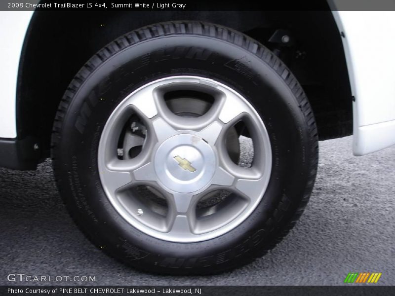 Summit White / Light Gray 2008 Chevrolet TrailBlazer LS 4x4