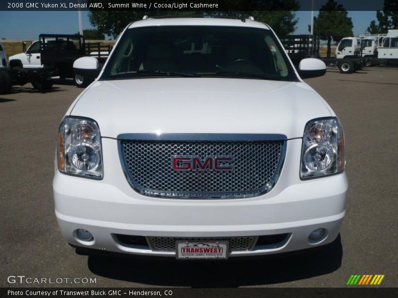 Summit White / Cocoa/Light Cashmere 2008 GMC Yukon XL Denali AWD