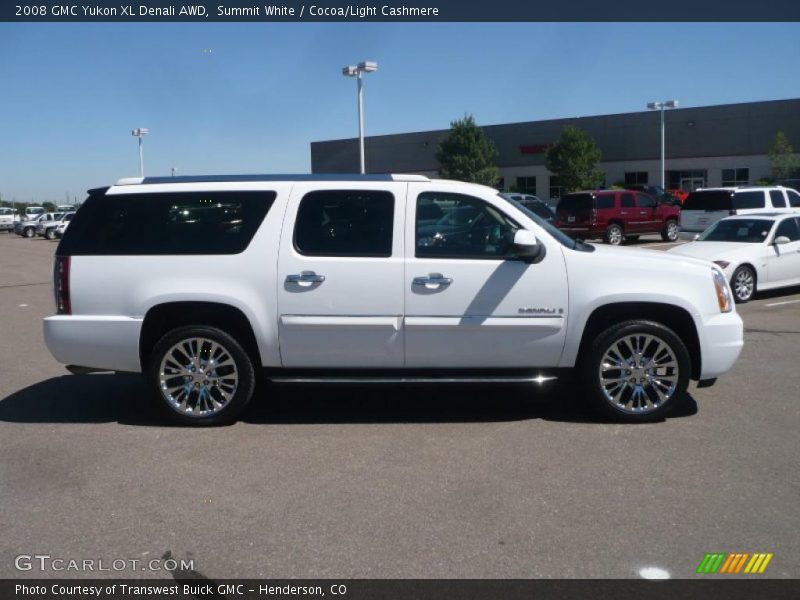 Summit White / Cocoa/Light Cashmere 2008 GMC Yukon XL Denali AWD