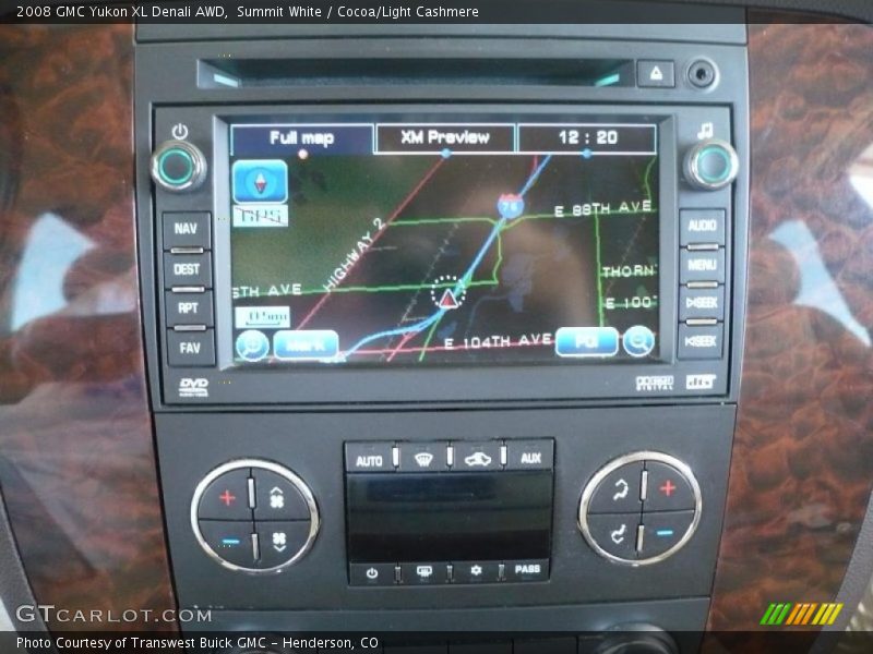 Summit White / Cocoa/Light Cashmere 2008 GMC Yukon XL Denali AWD