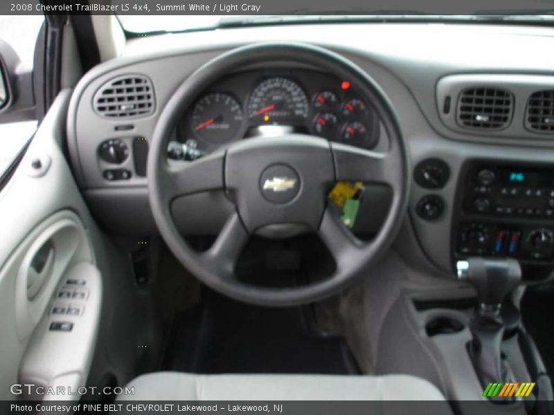 Summit White / Light Gray 2008 Chevrolet TrailBlazer LS 4x4