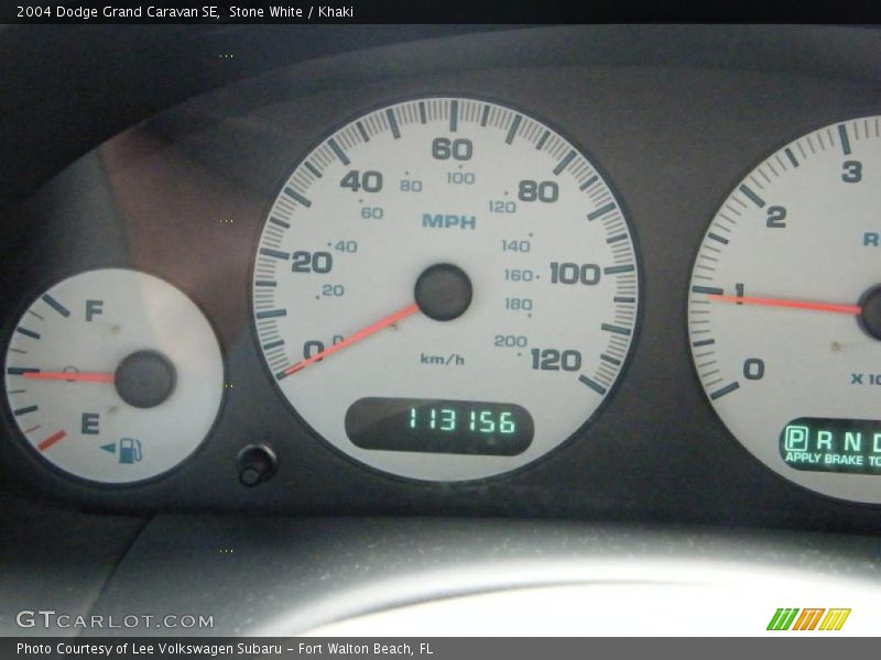 Stone White / Khaki 2004 Dodge Grand Caravan SE