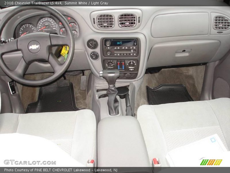 Summit White / Light Gray 2008 Chevrolet TrailBlazer LS 4x4